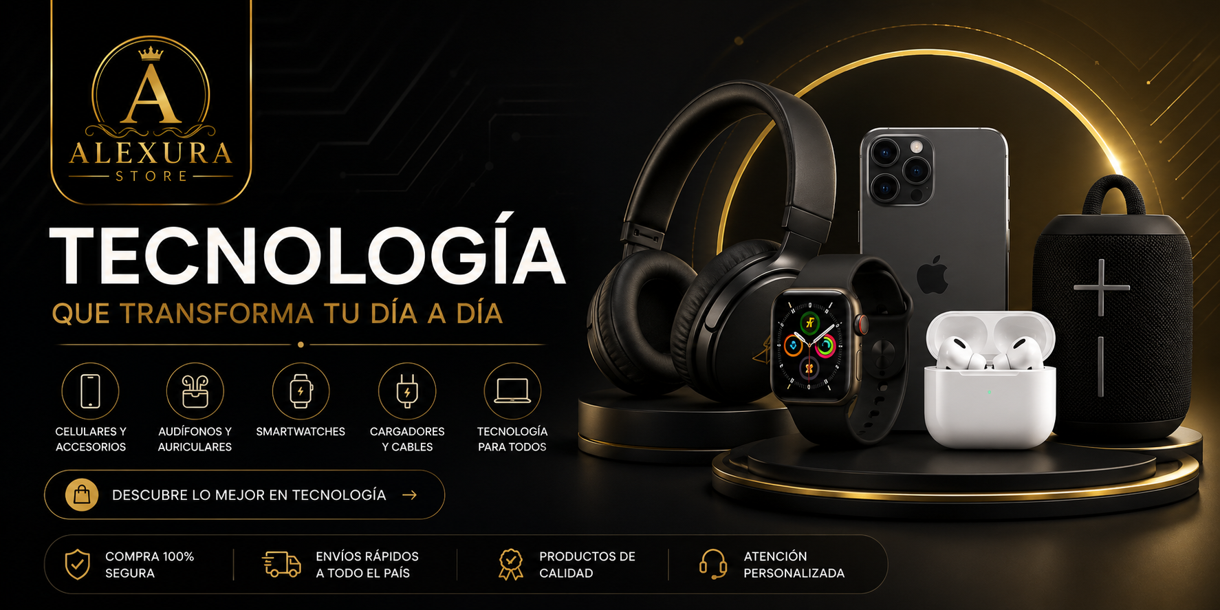 Categoría tecnología Alexura Store